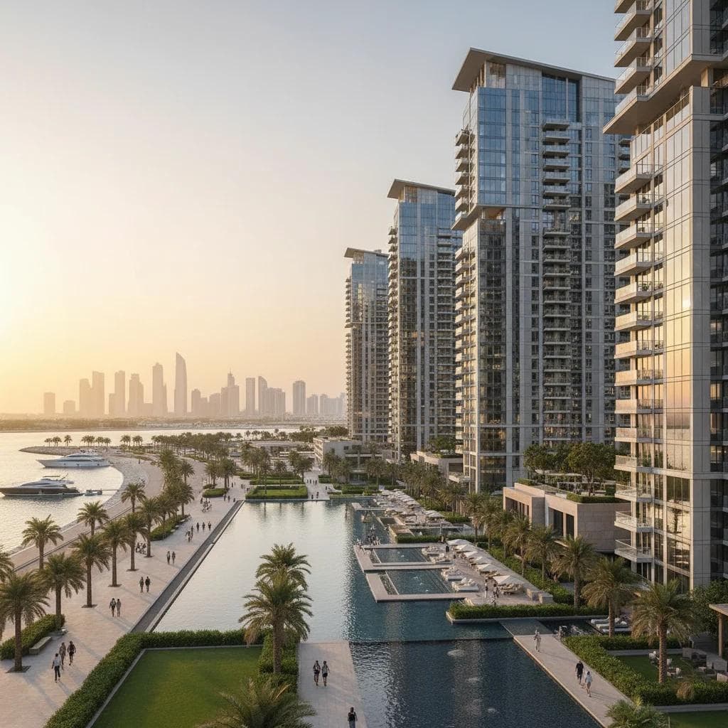 Abu Dhabi waterfront skyline